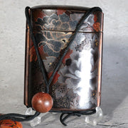 Antique Late Edo Maki-e Inro with Manju Netsuke and Ojime – BOSa752