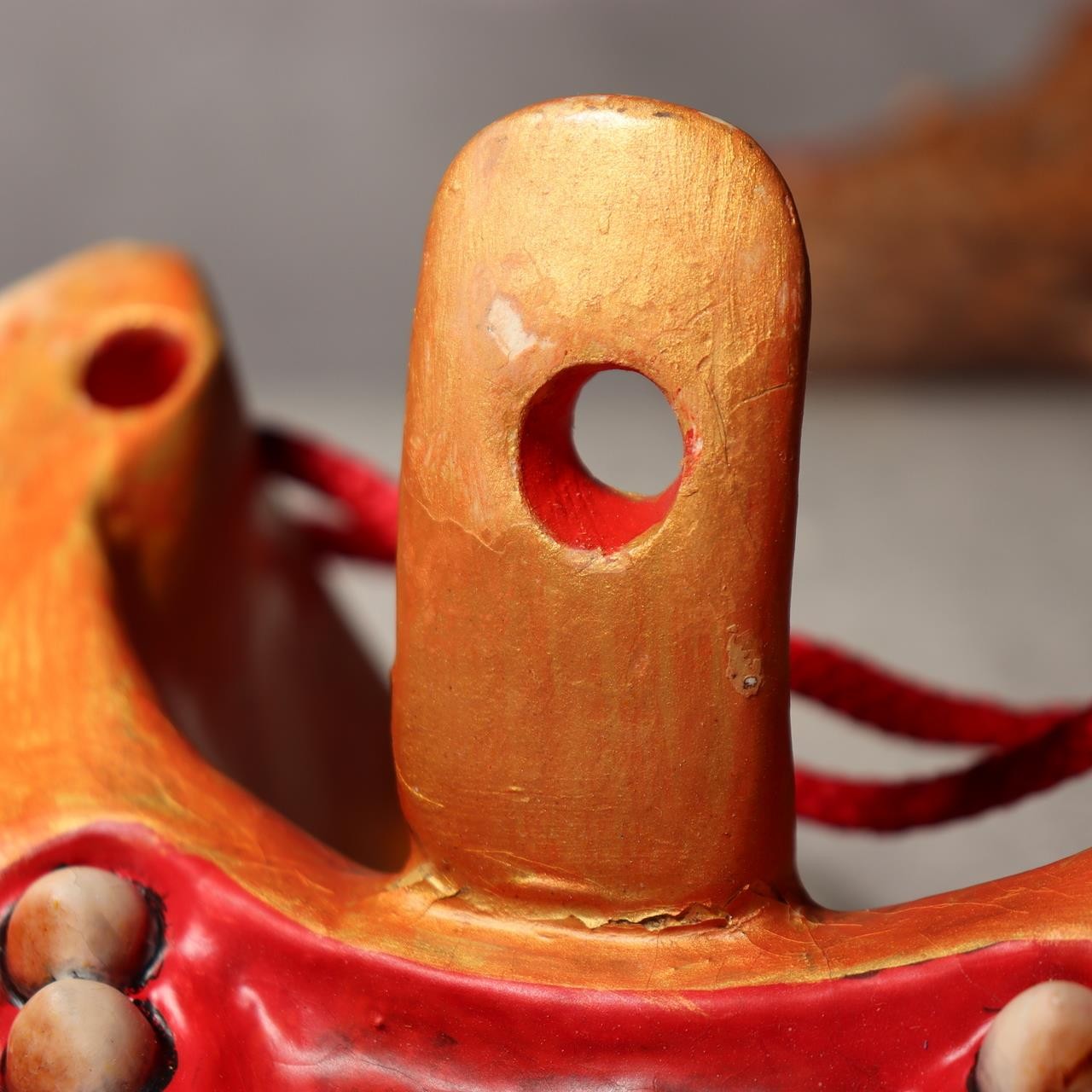 Japanese Wood Mask Bakedanuki Yokai Monster Signed Yoshino Tadao Market Fresh15