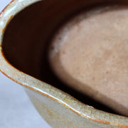 Antique Japanese Karatsu Tea Bowl Chawan Kihara Kiln Distorted Shape Box PCP27716