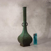 Japanese Bronze Flower Vase Ichinose Soushin Tea Ceremony Ikebana Kodo Box BV7121