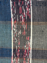 Vintage Japanese Sakiori Rag Weaving Kofu Textile Striped Rug BRKW1919