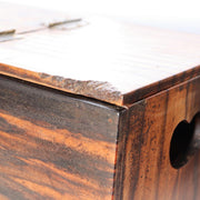 Vintage Japanese Small Cabinet Drawer Kurogaki Black Persimmon Style Wood Box8