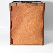Taisho Showa Japanese Tamamoku Wood Small Chest Ko-dansu Inkstone Drawer WO6309