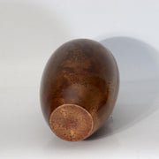 Vintage Japanese Copper Flower Vase Kabin Mottled Patina Signed BV7914