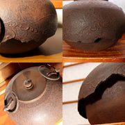 Living National Treasure Suzuki Morihisa Nanbu Iron Kettle Rabbit Chagama Box6