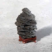 Japanese Miniature Suiseki Viewing Stone Sun-ishi Natural Rosewood Stands7