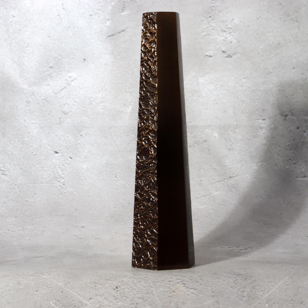 Vintage Takaoka Copperware Bronze Flower Vase Houun Hexagonal Bud Vase BV7742