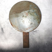 Japanese Antique Bronze Mirror Crane Turtle Pine Tree Tenkaichi Signed 30cm 680g3