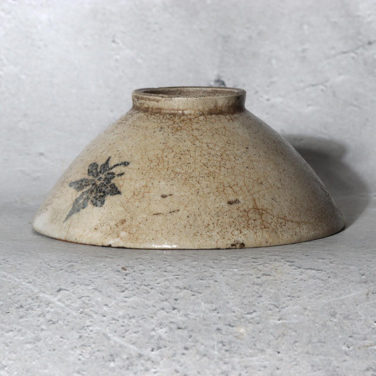 Late Edo Seto Karatsu Fukizumi Chawan Tea Bowl Gosu Maple Kintsugi Repair PCP3169