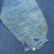 Antique Japanese Boro Noragi Hanten Jacket Sashiko Indigo Patchwork Rugged BRKW17