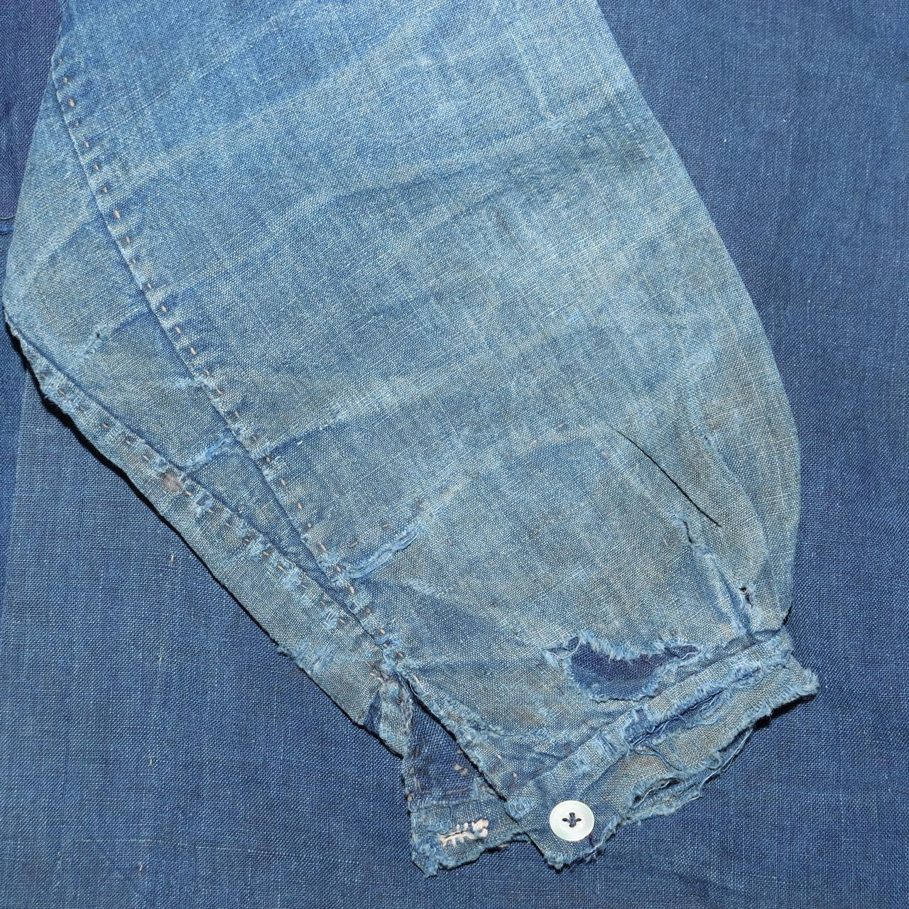 Antique Japanese Boro Noragi Hanten Jacket Sashiko Indigo Patchwork Rugged BRKW17