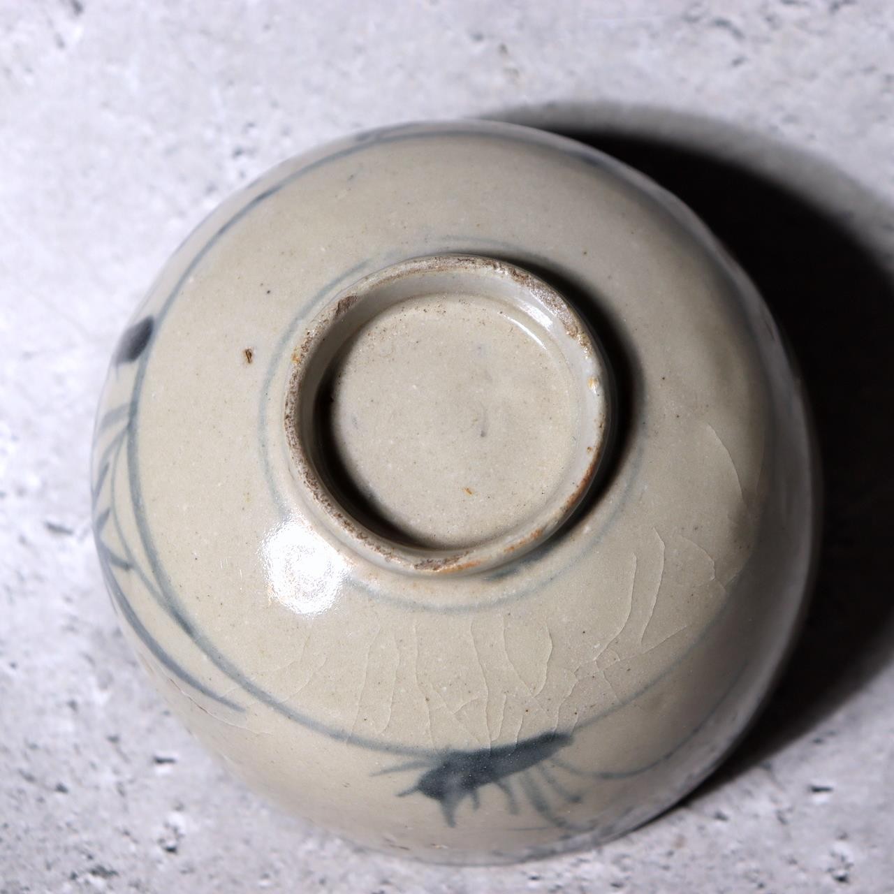 Antique Imari Hasami Kurawanka Ware Small Tea Cup Fluid Flora Kintsugi Edo6