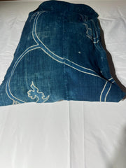 Antique Japanese Kofu Indigo Tsutsugaki Cloth Bag Old Textile BRKW190This is an4