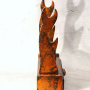 Japanese Wood Lacquer Mini Tanto Sword Stand Katanakake Drawer 25cm WO55412