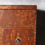 Vintage Japanese Haribako Sewing Box - Burl Wood Grain Showa Retro Multi-Drawer18