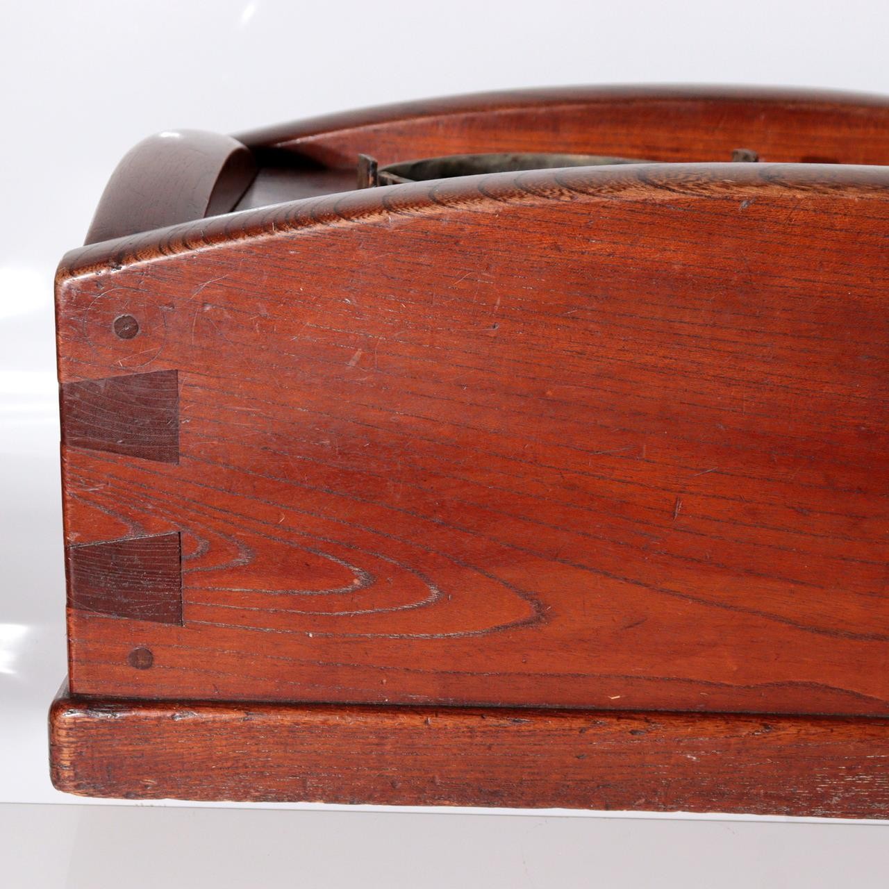 Antique Japanese Zelkova Wood Tabako bon Smoking Box Large WO6229