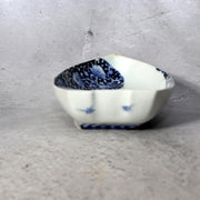 Antique Japanese Hirado Ware Porcelain Dish - Sometsuke Bakumatsu 17cm IP1354