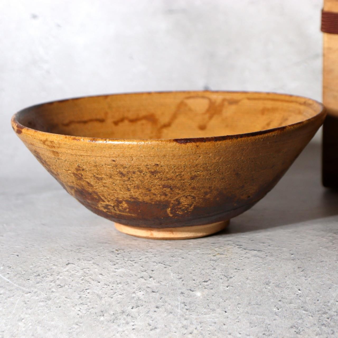 Vintage Japanese Iraho Tea Bowl Chawan  Modern Artisan Signed  Earthy Coarse12