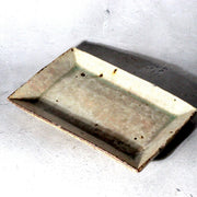 Contemporary Japanese Pottery Rectangular Plate Atsushi Ogata Hakeme Kohiki2