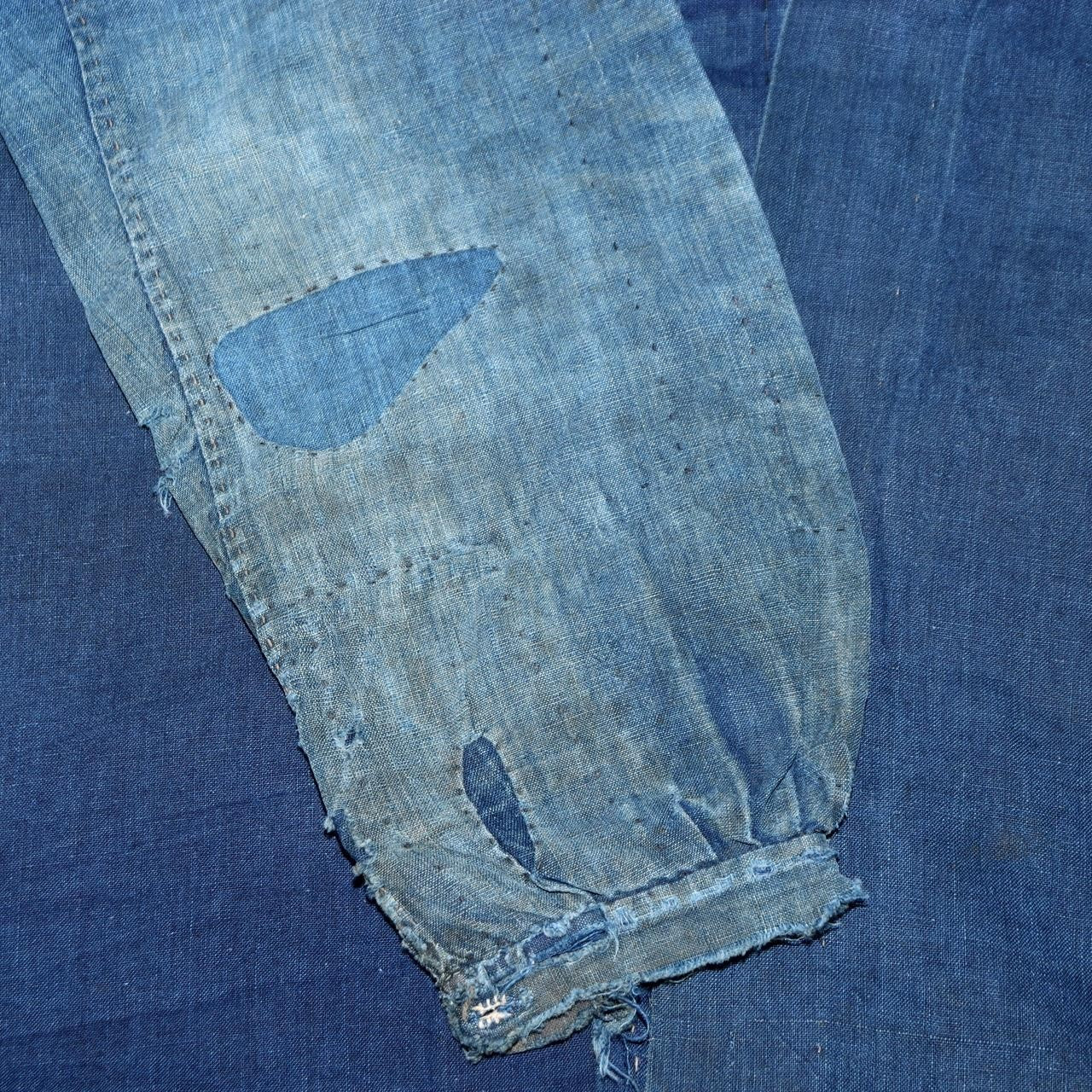 Antique Japanese Boro Noragi Hanten Jacket Sashiko Indigo Patchwork Rugged BRKW19