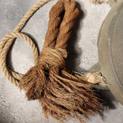 Japanese Antique Bronze Gong Waniguchi Temple Shrine Bell Meiji Era 22cm BOS99815