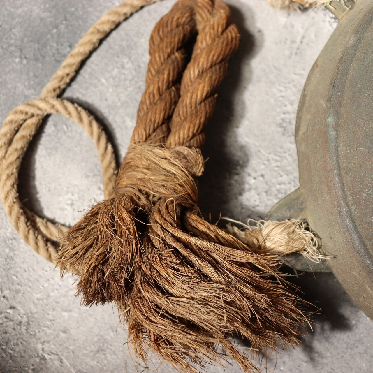 Japanese Antique Bronze Gong Waniguchi Temple Shrine Bell Meiji Era 22cm BOS99815