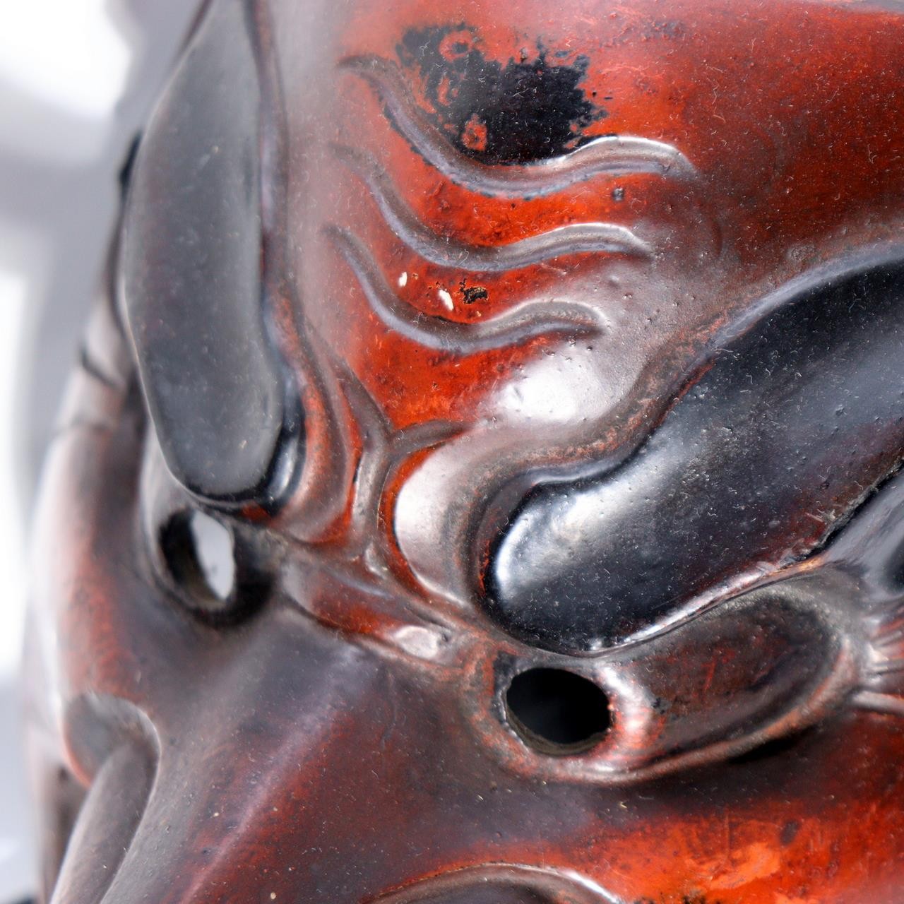 Japanese Antique Style Tengu Kimen Mask Dry Lacquer Kanshitsu Gyodo-men Ritual9