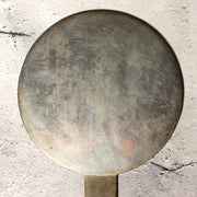 Japanese Antique Bronze Mirror Hand Mirror Bamboo Crest Signed Tenkaichi Edo Era3