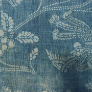 Antique Japanese Boro Indigo Cotton Cloth Katazome Phoenix Motif Futon Cover6