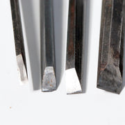 Vintage Japanese Steel Nomi Chisels Set of 10 Woodworking Tools with Wooden Box11