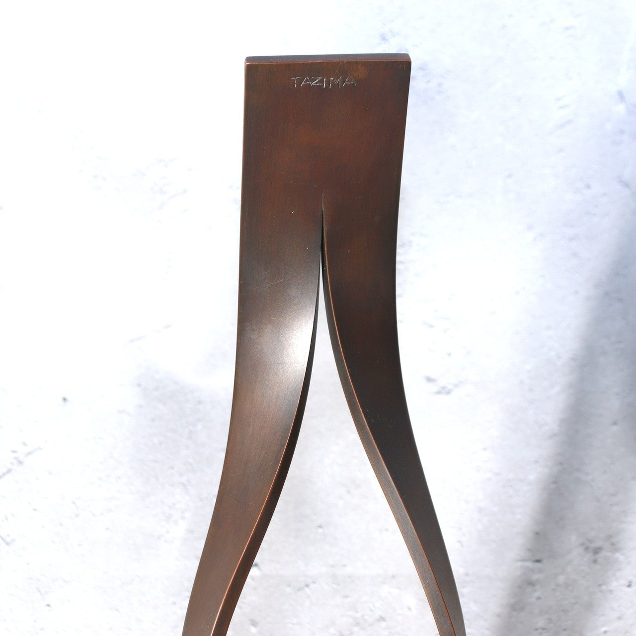 Vintage Artisan Signed "TAZIMA" Modern Abstract Bronze Sculpture - Late Showa13