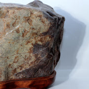 Japanese Natural Chrysanthemum Stone Kikuka-seki Neodani Gifu with Daiza SS23613