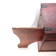 Japanese Wood Sewing Box Hari-bako Folding Worktop Ko-tansu 34cm12