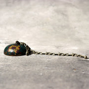 Antique Japanese Cloisonne Enamel Netsuke Sagemono Manju Floral Edo Meiji NW2715