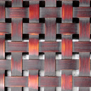 Vintage Japanese Bamboo Woven Rectangular Box Two-Tone Basketry15