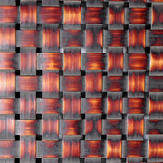 Vintage Japanese Bamboo Woven Rectangular Box Two-Tone Basketry14