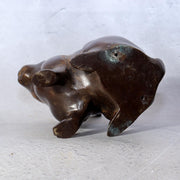 Vintage Japanese Bronze Rabbit Okimono Statue Figure 1140g BOSa446