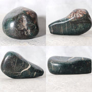 Japanese Suiseki Gifu Kujaku Kikkaseki Chrysanthemum Stone Wooden Base SS2409