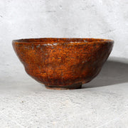 Antique Meiji Showa Iraho Style Iron Glaze Matcha Tea Bowl Kojitsuan Japanese3