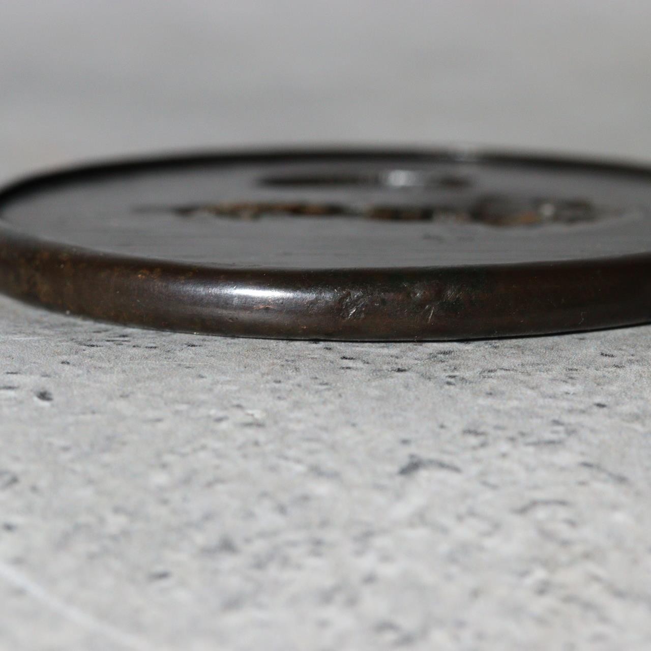 Antique Japanese Samurai Sword Guard Tsuba Fukurin Rim Ko-Kinko Style STO882