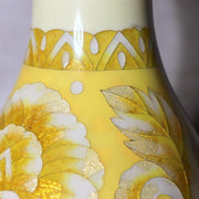 Vintage Japanese Cloisonne Enamel Vase Ota Hiroaki Pure Silver Rim OSV1013