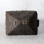 Japanese Cast Bronze Thatched House Incense Burner Koro Kensai II Tomobako13