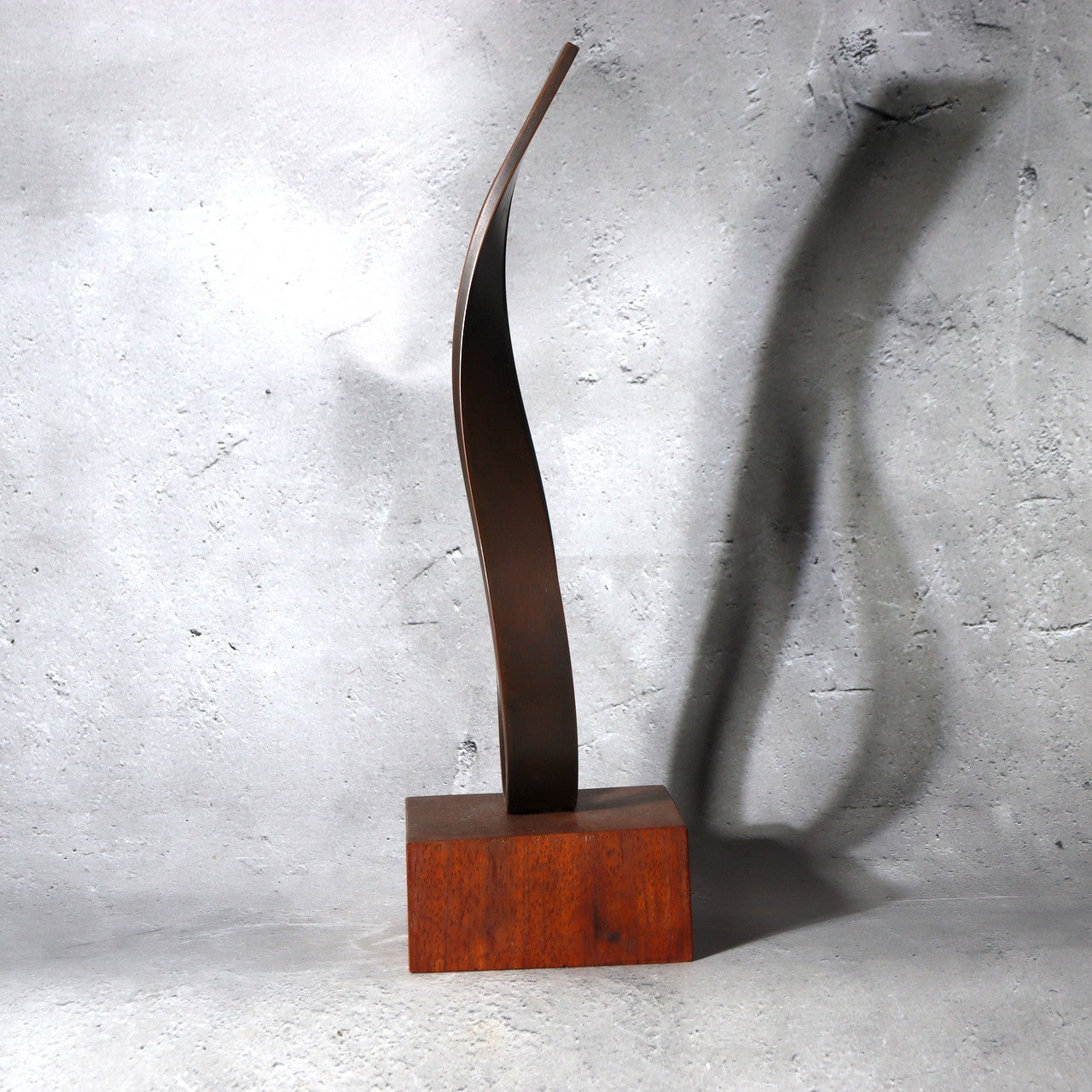 Vintage Artisan Signed "TAZIMA" Modern Abstract Bronze Sculpture - Late Showa12