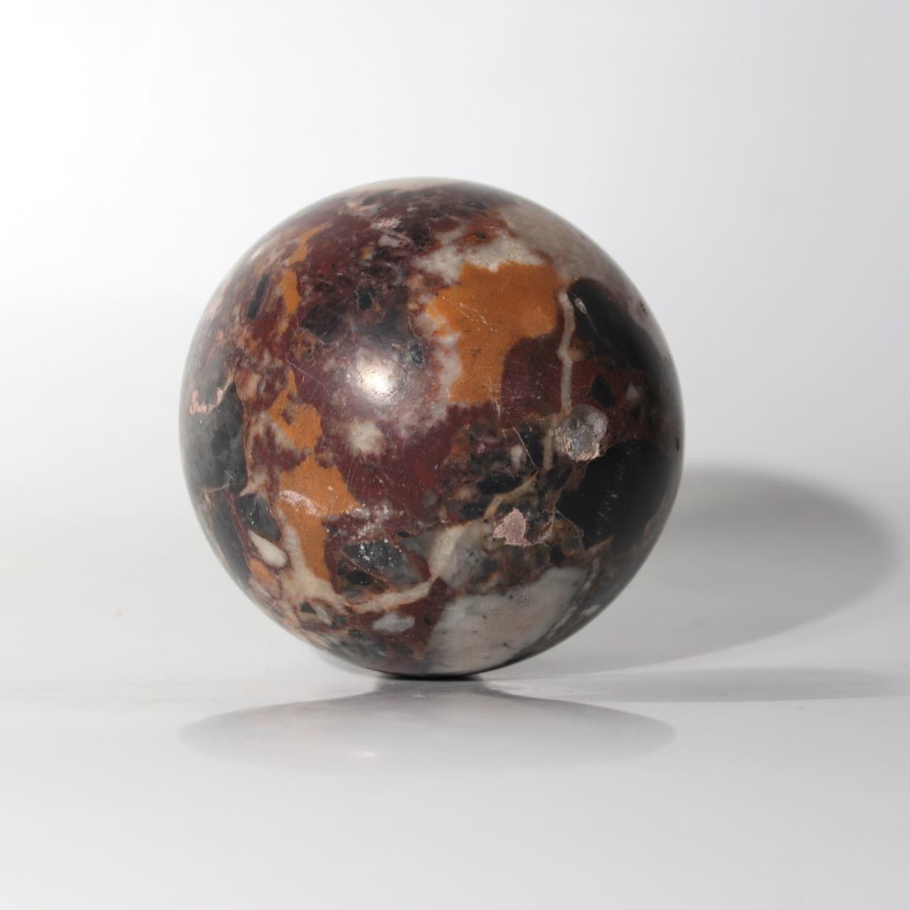 Antique Japanese Kinshozan Sarasa Stone Viewing Spheres Meiji 7 (1874) SS23510