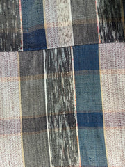 Vintage Japanese Sakiori Rag Weaving Kofu Textile Striped Rug BRKW19112