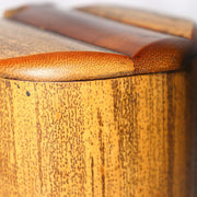 Vintage Japanese Bamboo Lidded Box Hakone Yosegi Chest Lacquer Sake Cup Set15