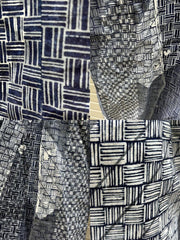 Japanese Men's Cotton Yukata Summer Kimono Basket Weave Pattern BRKW1765