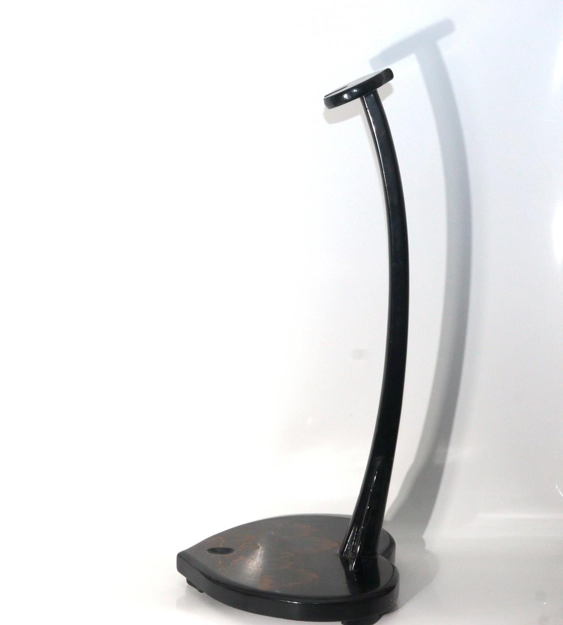 Vintage Japanese Black Lacquer Makie Vertical Sword Stand Katana Kake Landscape7