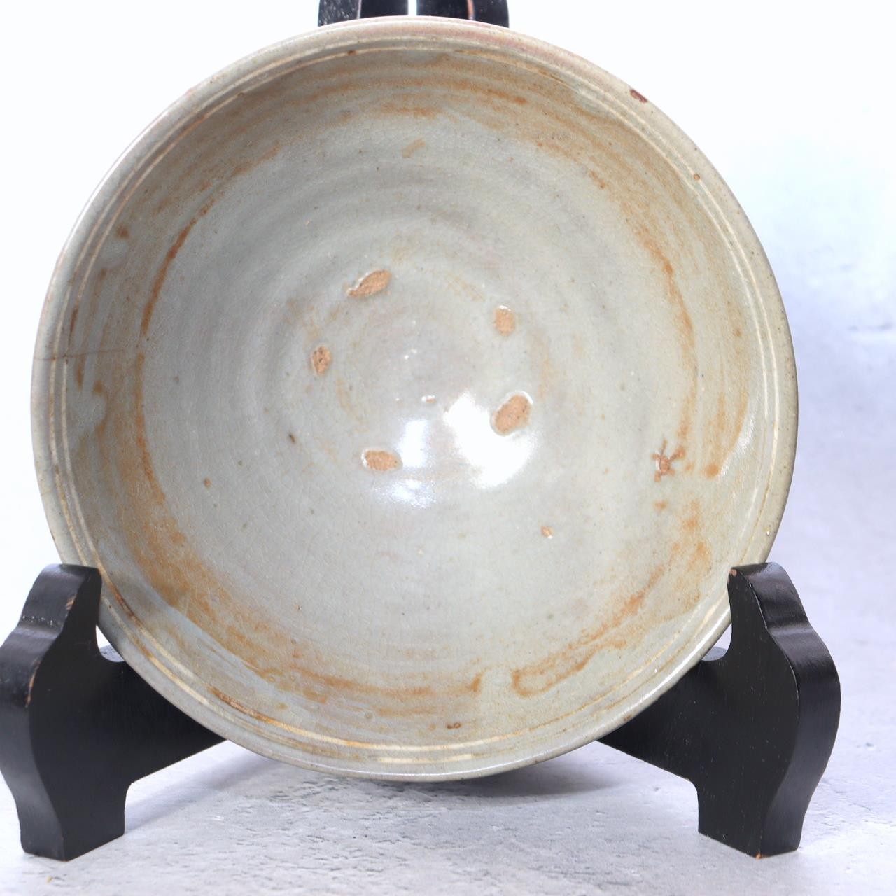 Edo Period Matsushiro-yaki Tea Bowl - Goryeo Celadon Style - Mismatched PCP28816