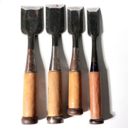 Vintage Japanese Steel Nomi Chisels Set of 10 Woodworking Tools with Wooden Box2
